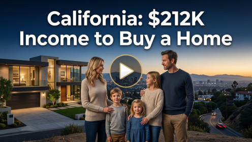California: $212K Income to Buy a Home
