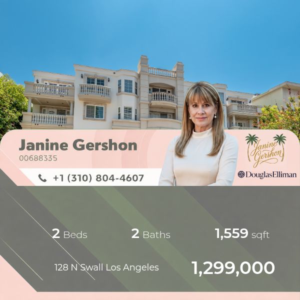 Picture a Beverly Hills condo that feels like a private gallery with two bedrooms, custom hardwood, art ready walls, a pool, a gym and steps to top restaurants and perfect for a design lover